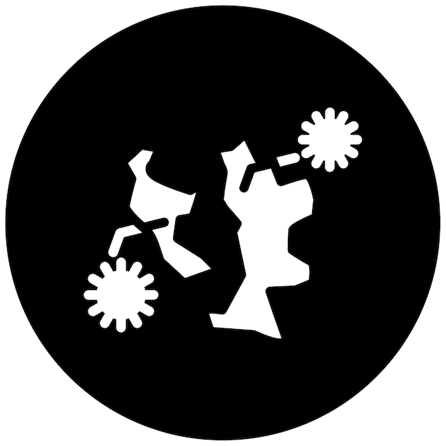 Ilustración del vector del mapa del brote