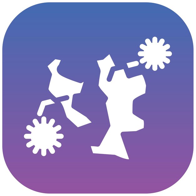 Ilustración del vector del mapa del brote