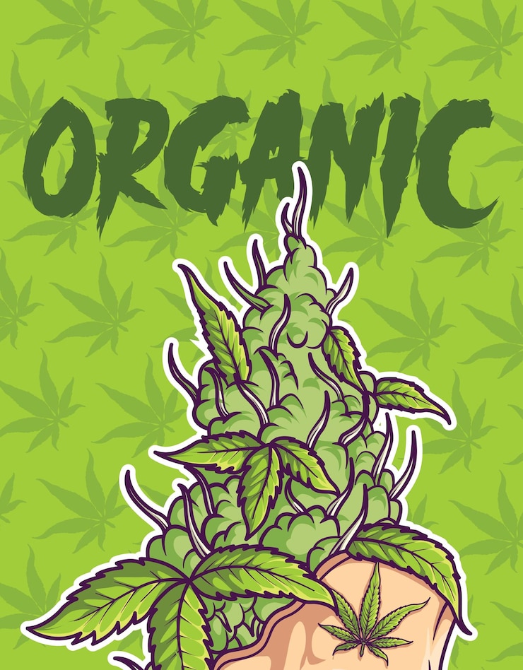 ilustración de vector de marihuana para su trabajo logotipo mercancía camiseta pegatina y tarjeta de felicitación poste
