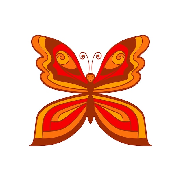 Vector ilustración de vector de mariposa