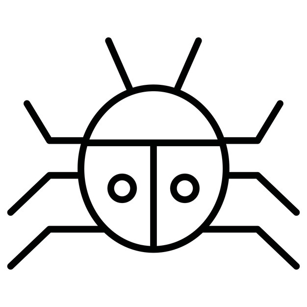 Ilustración del vector de las mariquitas
