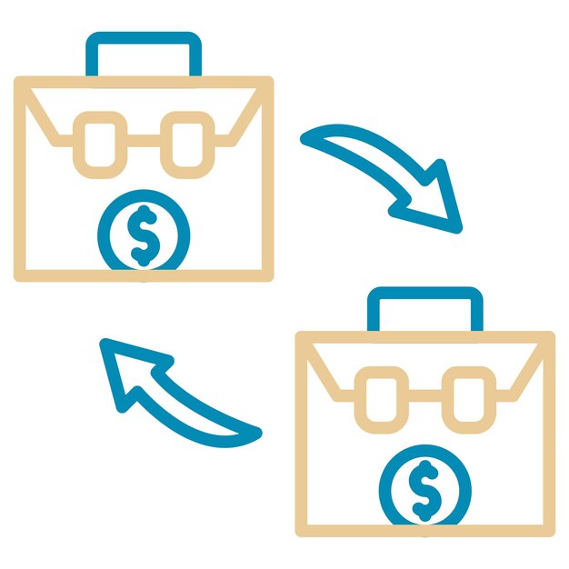 Ilustración del vector de marketing B2B