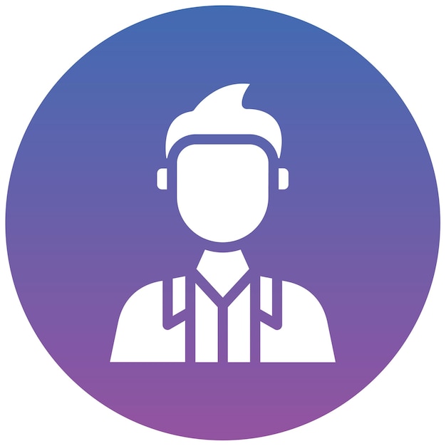 Ilustración del vector masculino de la enfermera