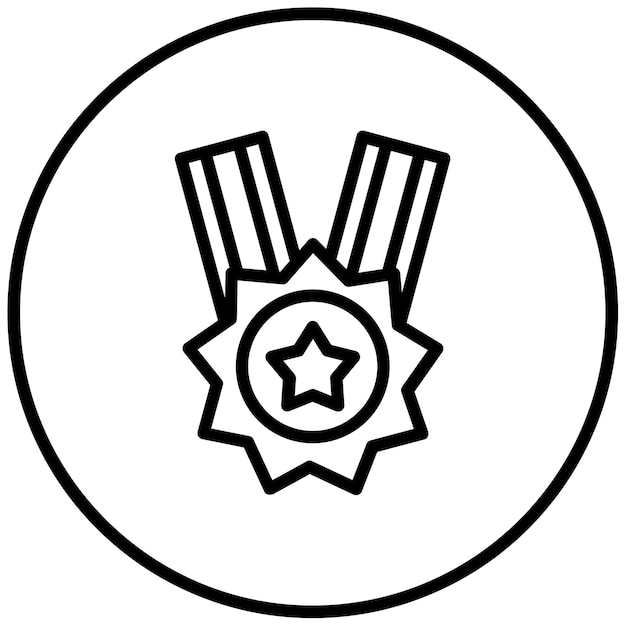 Ilustración del vector de la medalla manchada