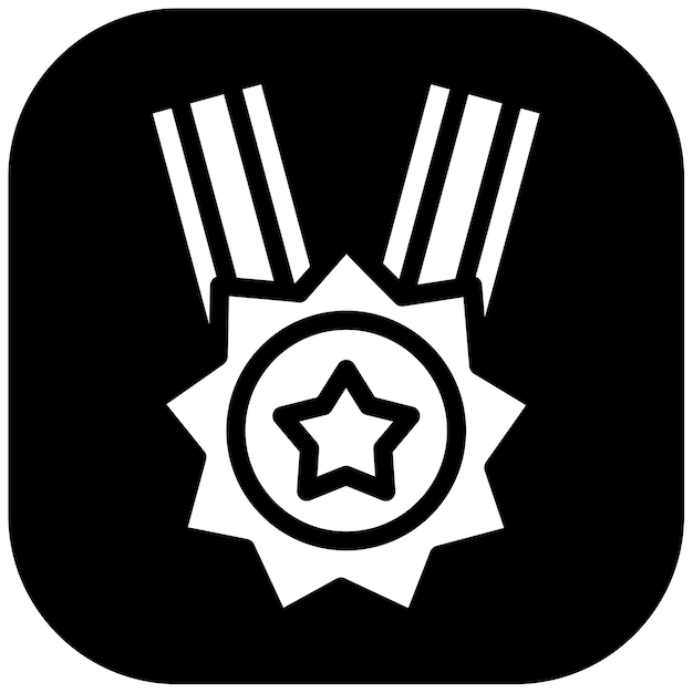Ilustración del vector de la medalla manchada