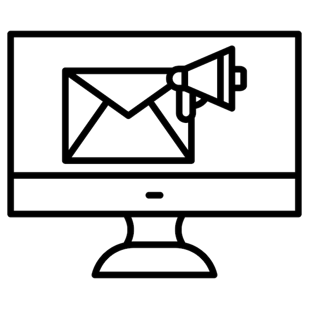Ilustración del vector del mensaje publicitario