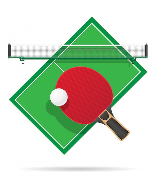 Vector ilustración de vector de mesa de ping pong