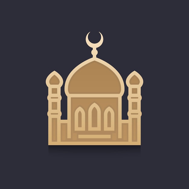 Ilustración de vector de mezquita