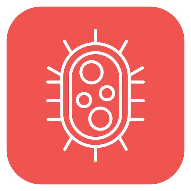 Ilustración del vector de los microbios