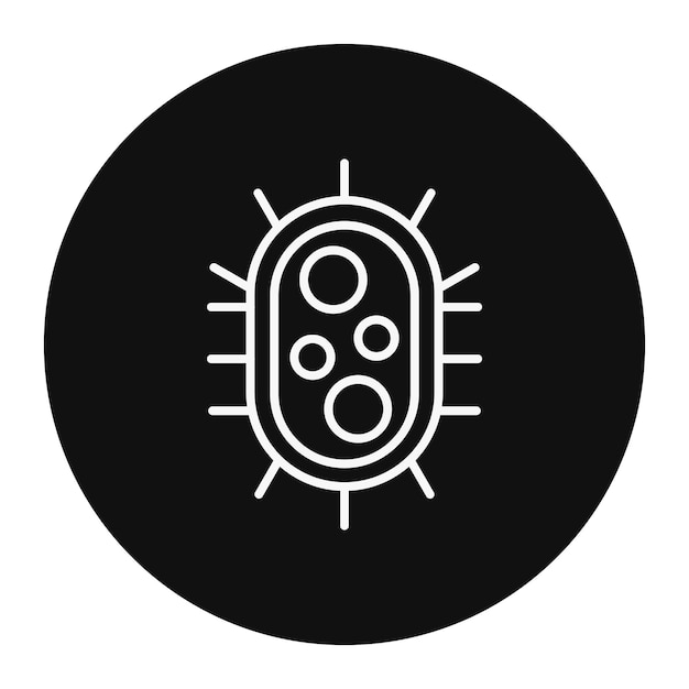 Ilustración del vector de los microbios
