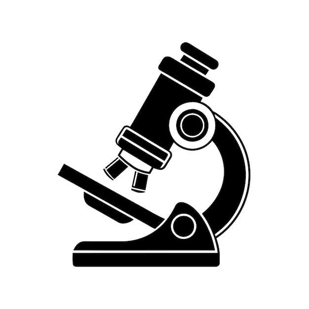 Ilustración de vector de microscopio