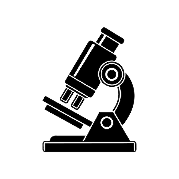 Ilustración de vector de microscopio