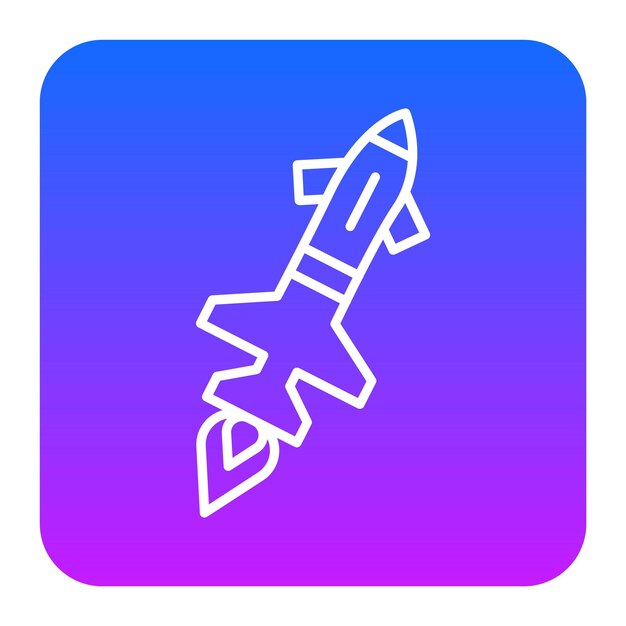 Ilustración del vector del misil