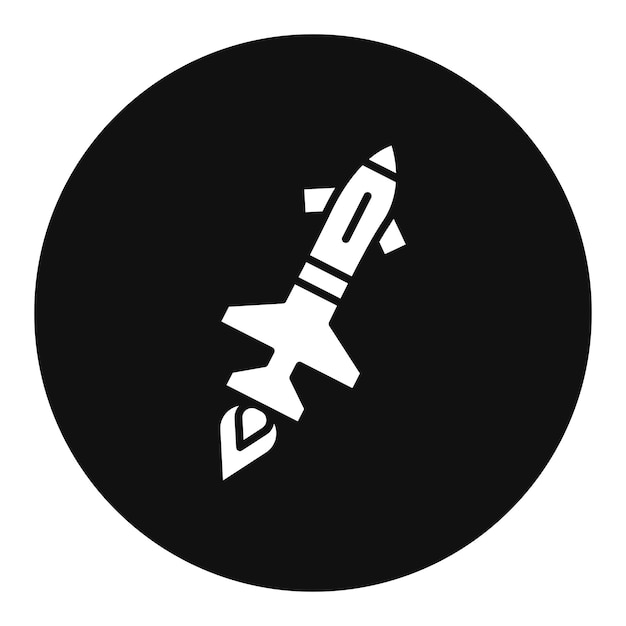 Ilustración del vector del misil