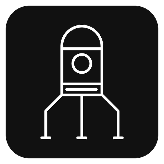 Ilustración del vector del módulo de aterrizaje