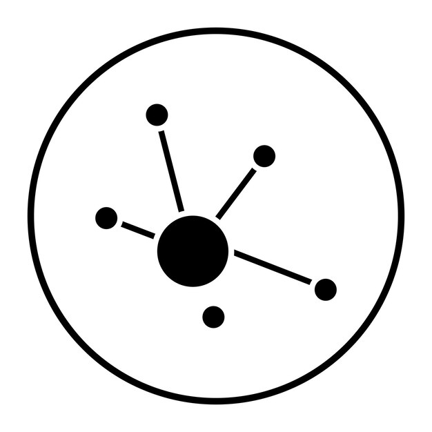 Ilustración del vector de la molécula