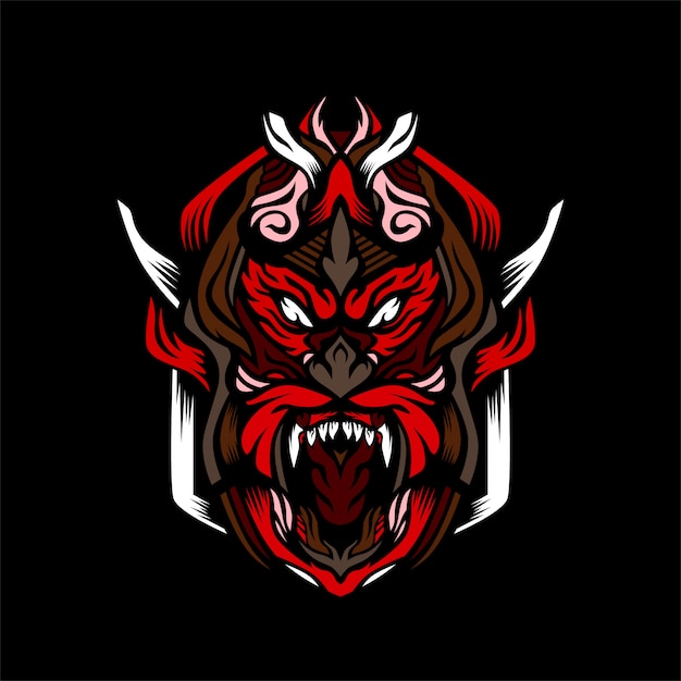 Ilustración de vector de mono rojo