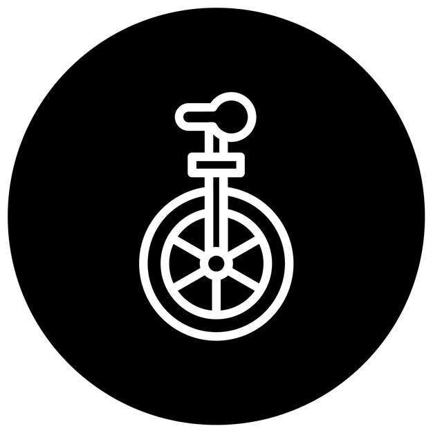 Ilustración de vector de monociclo