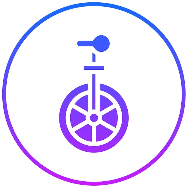 Ilustración de vector de monociclo