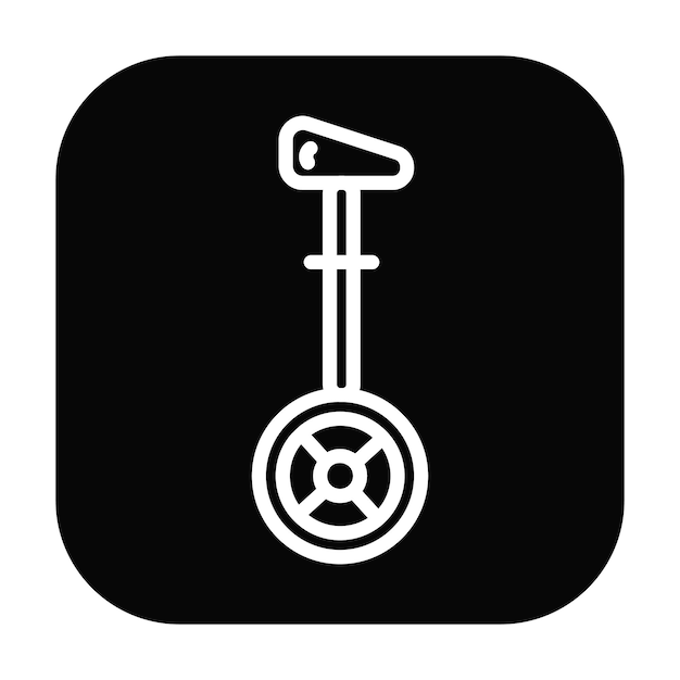 Ilustración de vector de monociclo