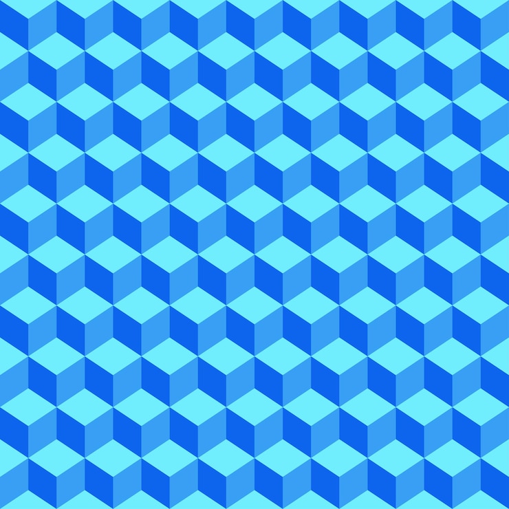Vector ilustración de vector monocromo de cubos azules