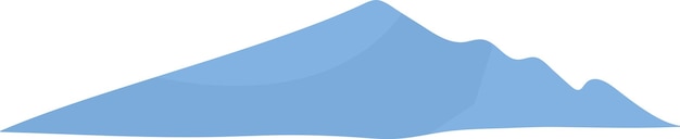 Ilustración de Vector de montaña cubierta de nieve