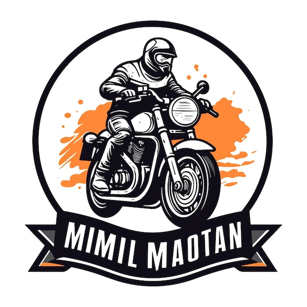 Ilustración de vector de moto