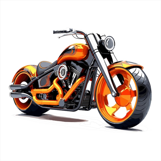 Ilustración del vector de la motocicleta