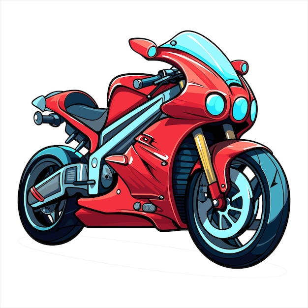 Ilustración del vector de la motocicleta