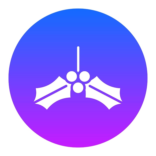 Ilustración del vector del muérdago