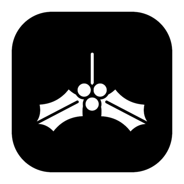 Ilustración del vector del muérdago