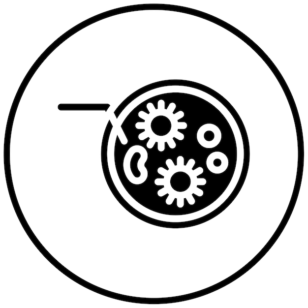 Ilustración del vector de la muestra patógena