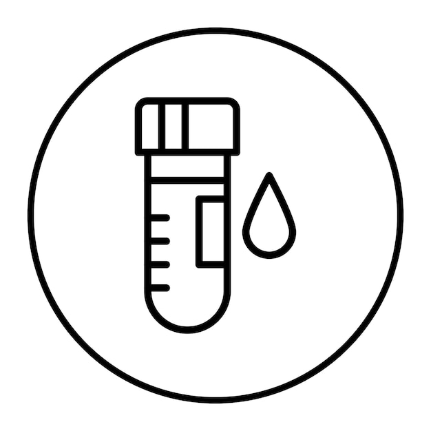 Ilustración del vector de las muestras de sangre