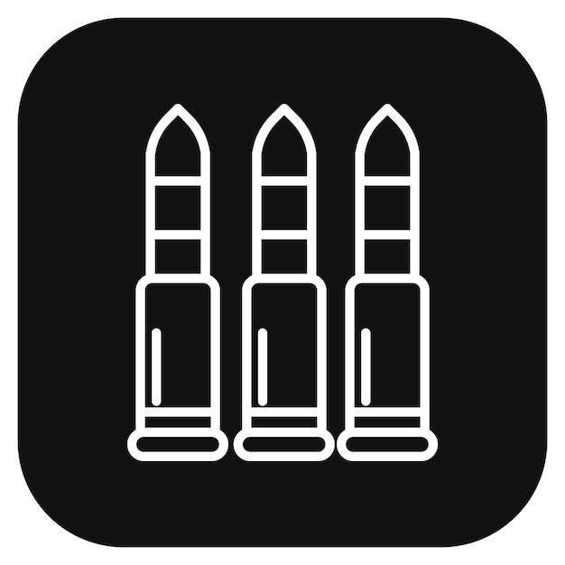 Ilustración del vector de las municiones