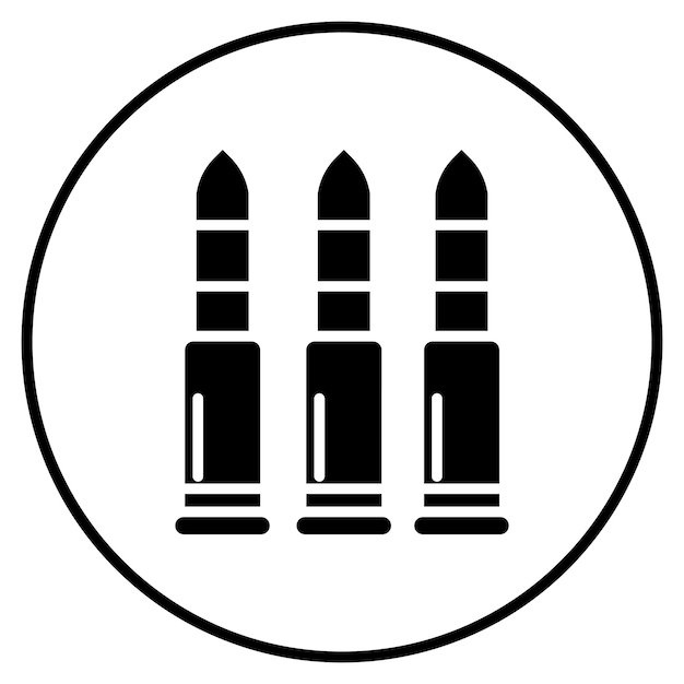 Ilustración del vector de las municiones