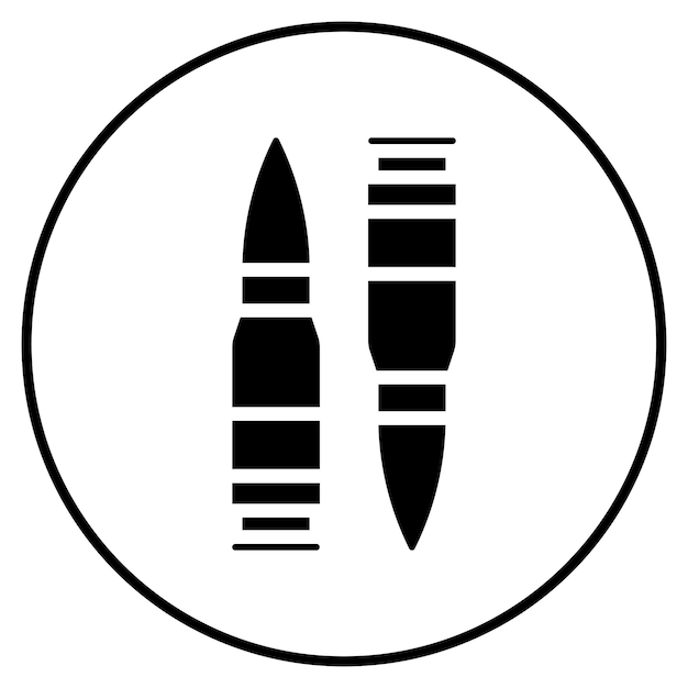 Ilustración del vector de las municiones