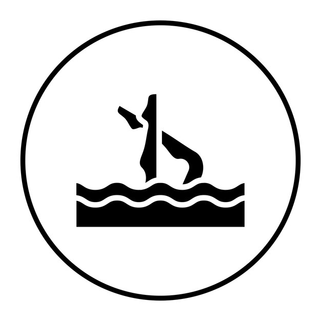 Ilustración del vector de natación sincronizada