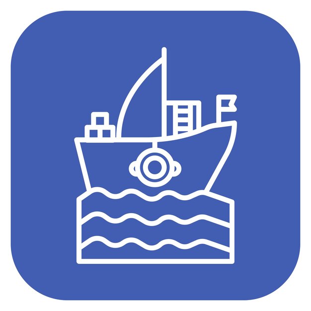 Ilustración del vector de la nave