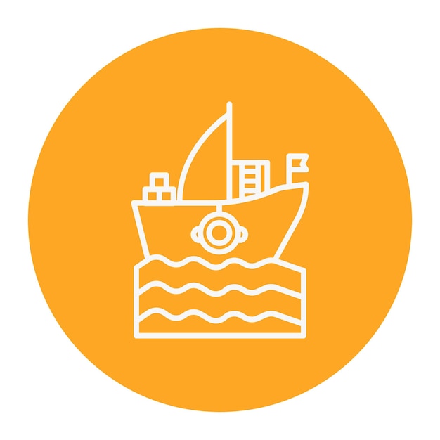 Ilustración del vector de la nave