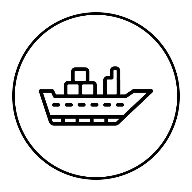 Ilustración del vector de la nave