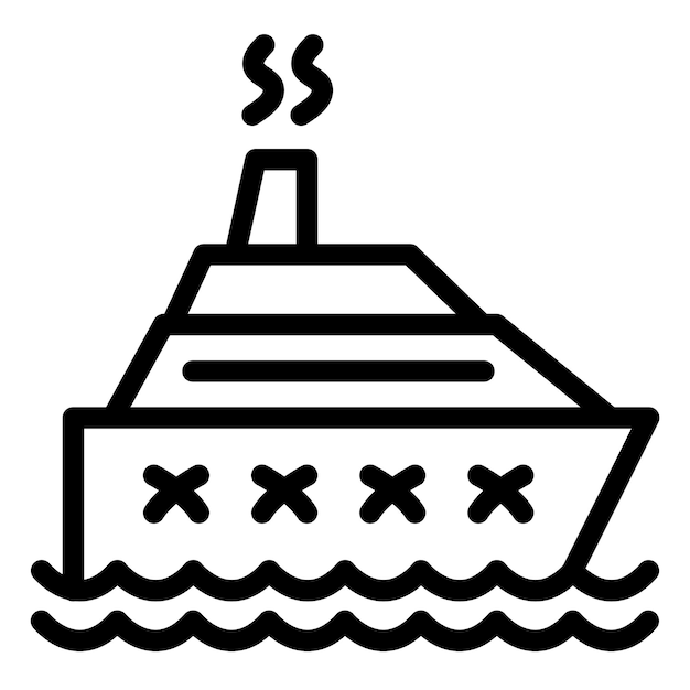 Ilustración del vector de la nave