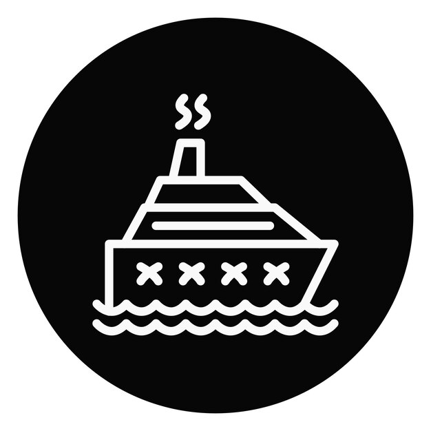Ilustración del vector de la nave