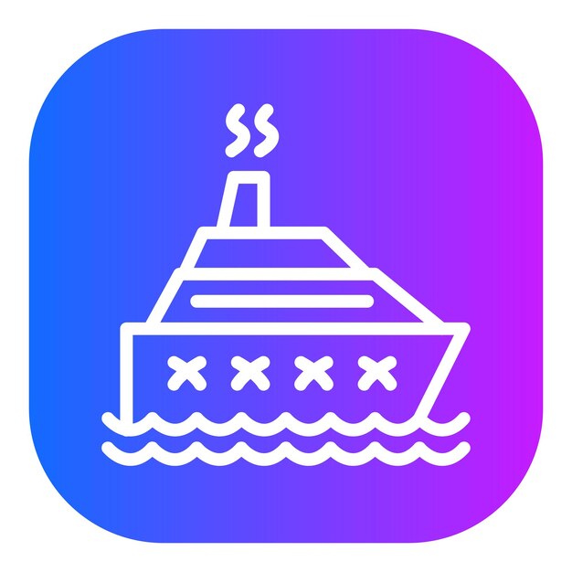 Ilustración del vector de la nave