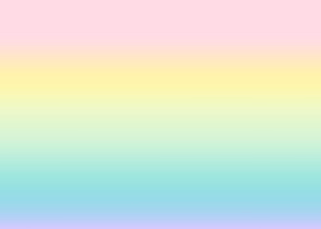 Ilustración de vector de neón degradado holográfico fondo de unicornio de arco iris pastel de moda