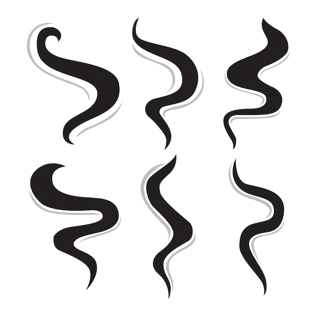 Ilustración del vector de niebla de humo negro