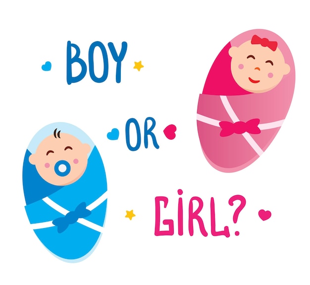 Ilustración de vector de niño o niña