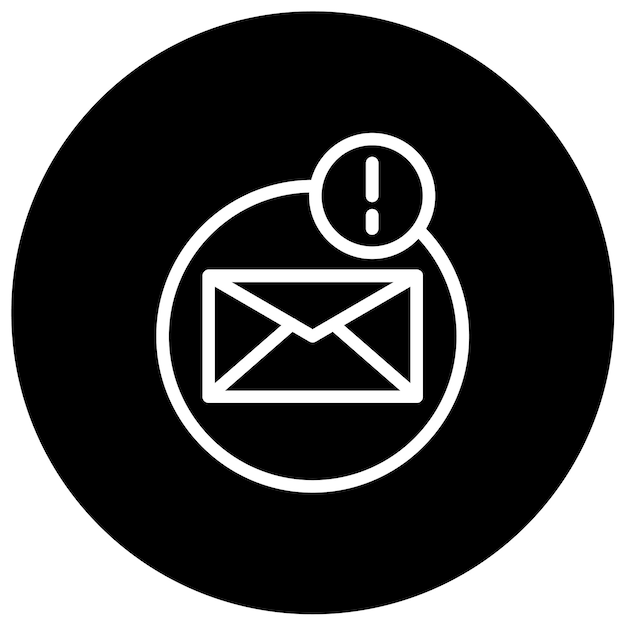 Ilustración del vector de notificación de correo electrónico