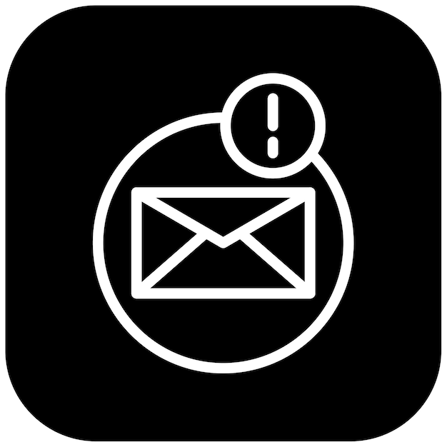 Ilustración del vector de notificación de correo electrónico