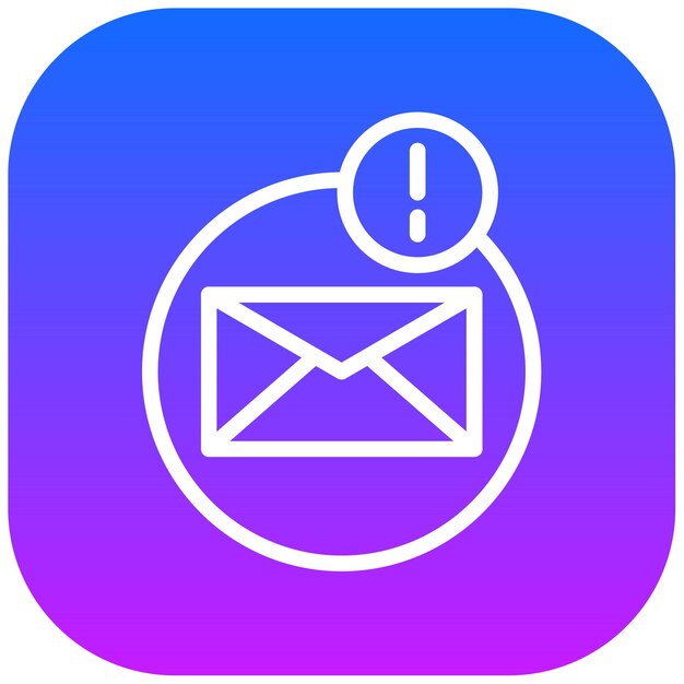 Ilustración del vector de notificación de correo electrónico