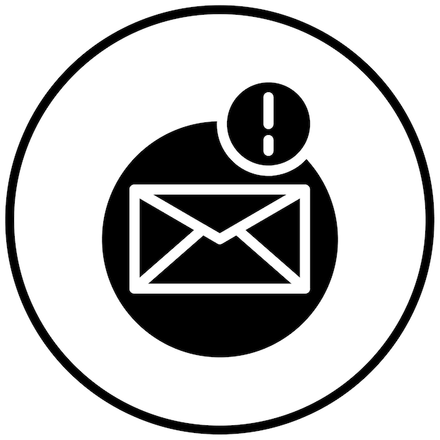 Ilustración del vector de notificación de correo electrónico